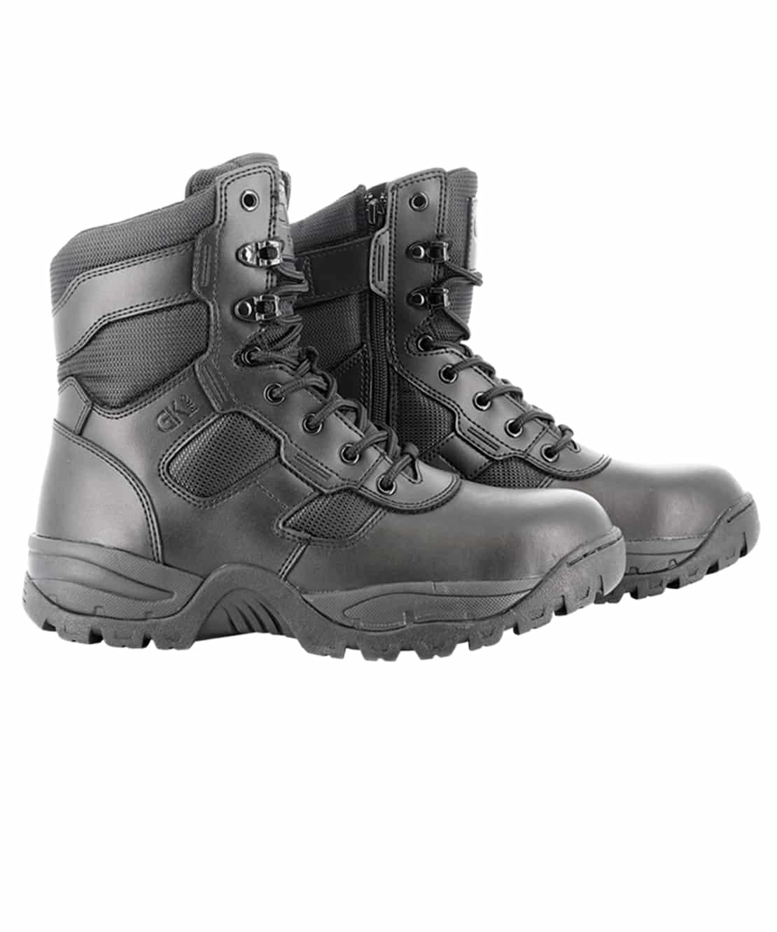 GK BOOTS - Cuir, Toile & Zip - 35