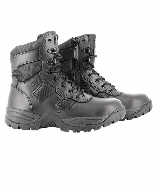 GK BOOTS - Cuir, Toile & Zip - 35