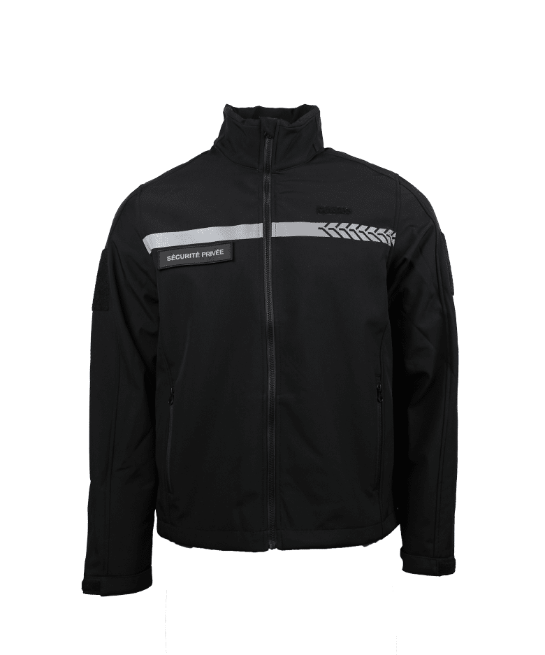Softshell sécurité privée avec bandes HV – GK SAFETEK®️ - XS
