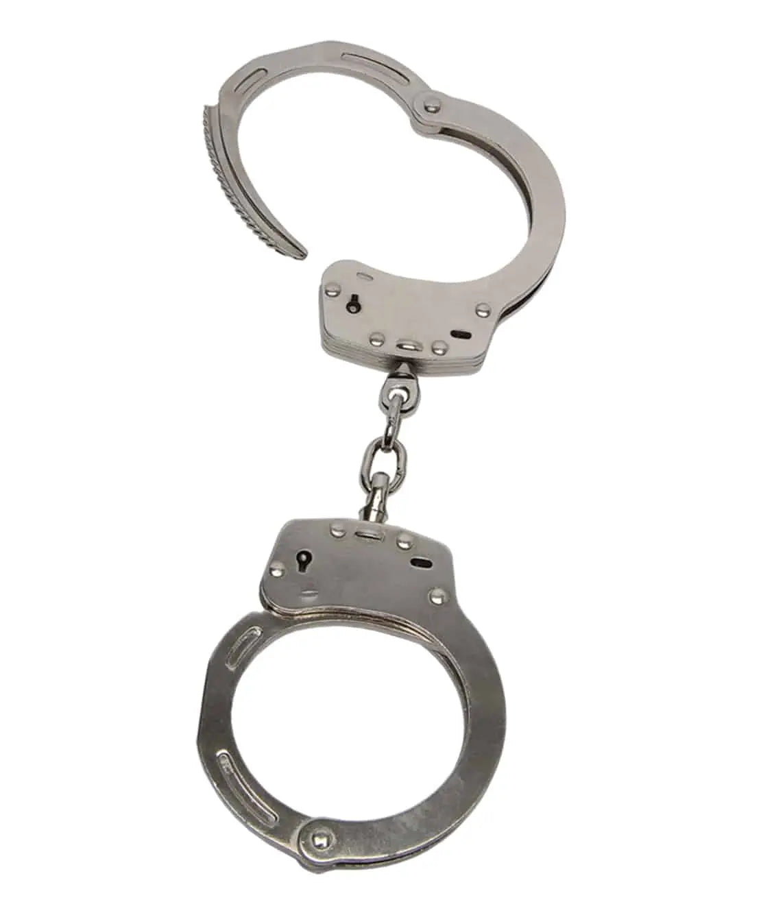 Menottes en acier nickelé double sécurité GK