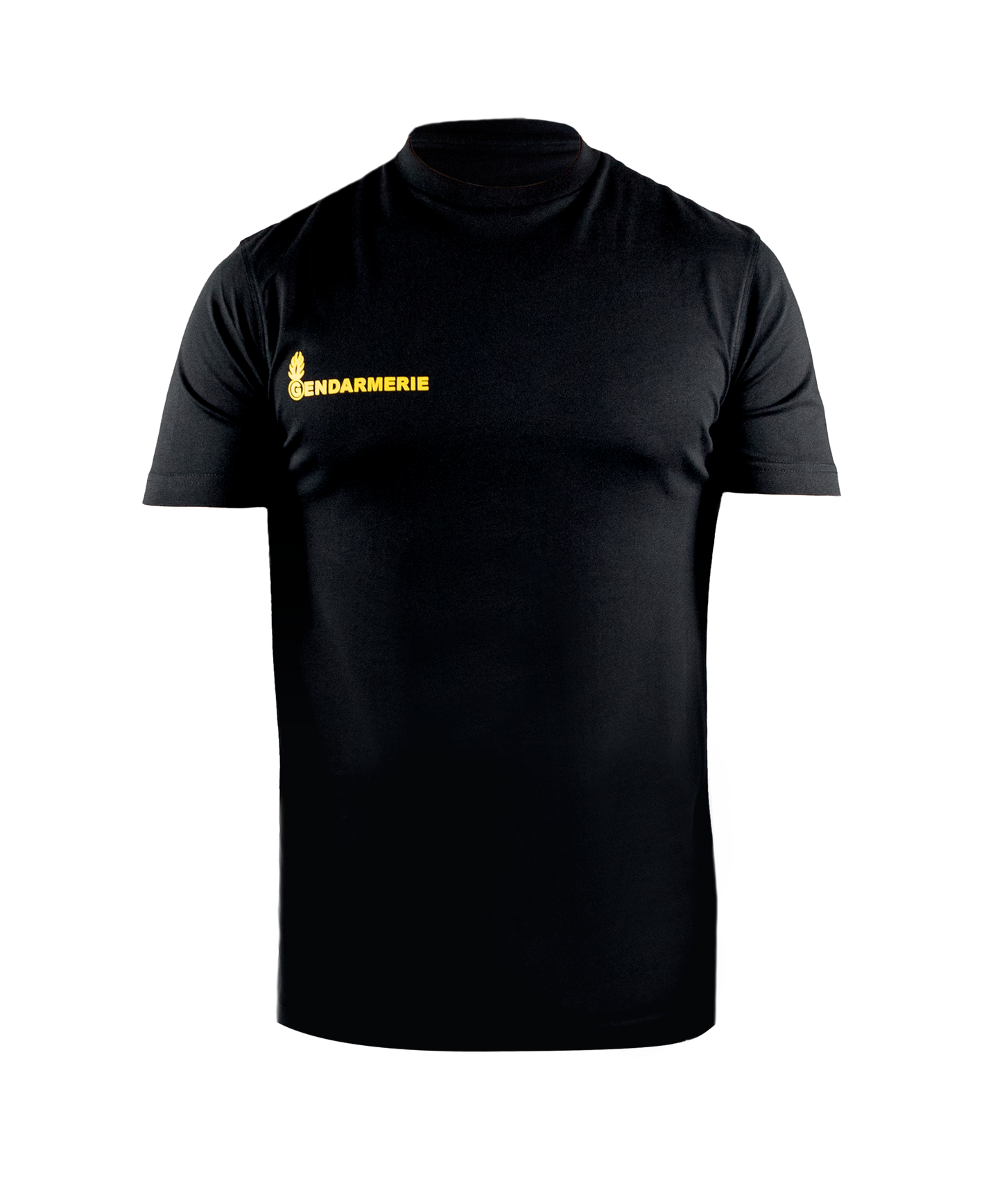 T-shirt Gendarmerie - Inscription jaune - 4XL