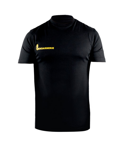 T-shirt Gendarmerie - Inscription jaune - 4XL