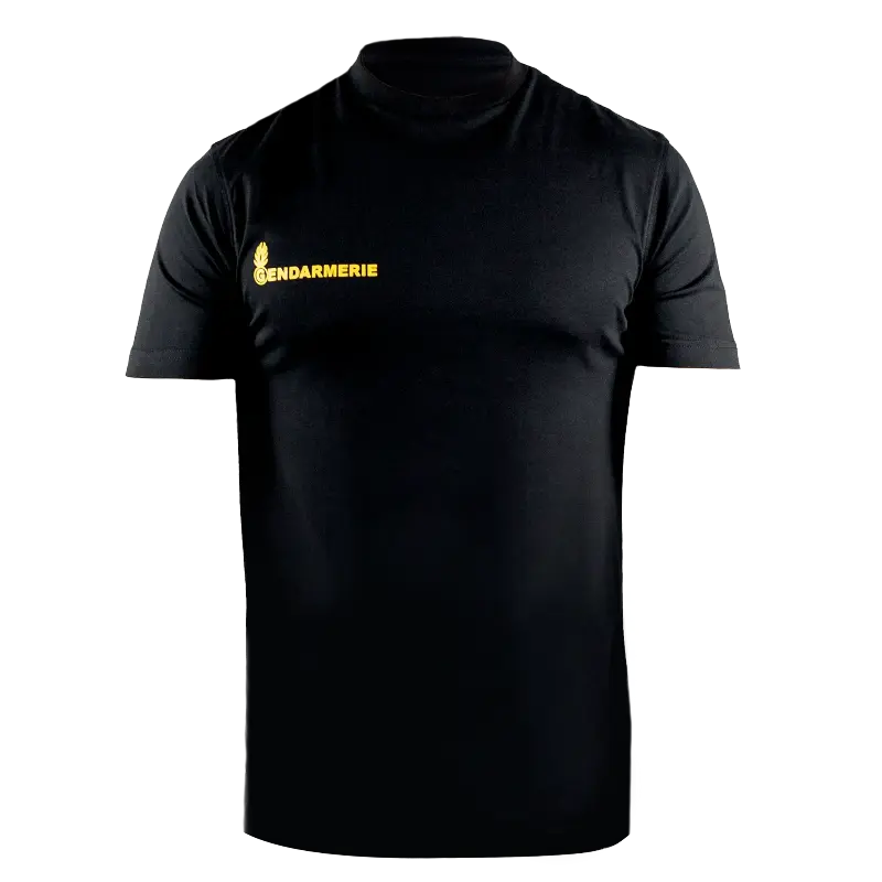T-shirt Gendarmerie - Inscription jaune GK