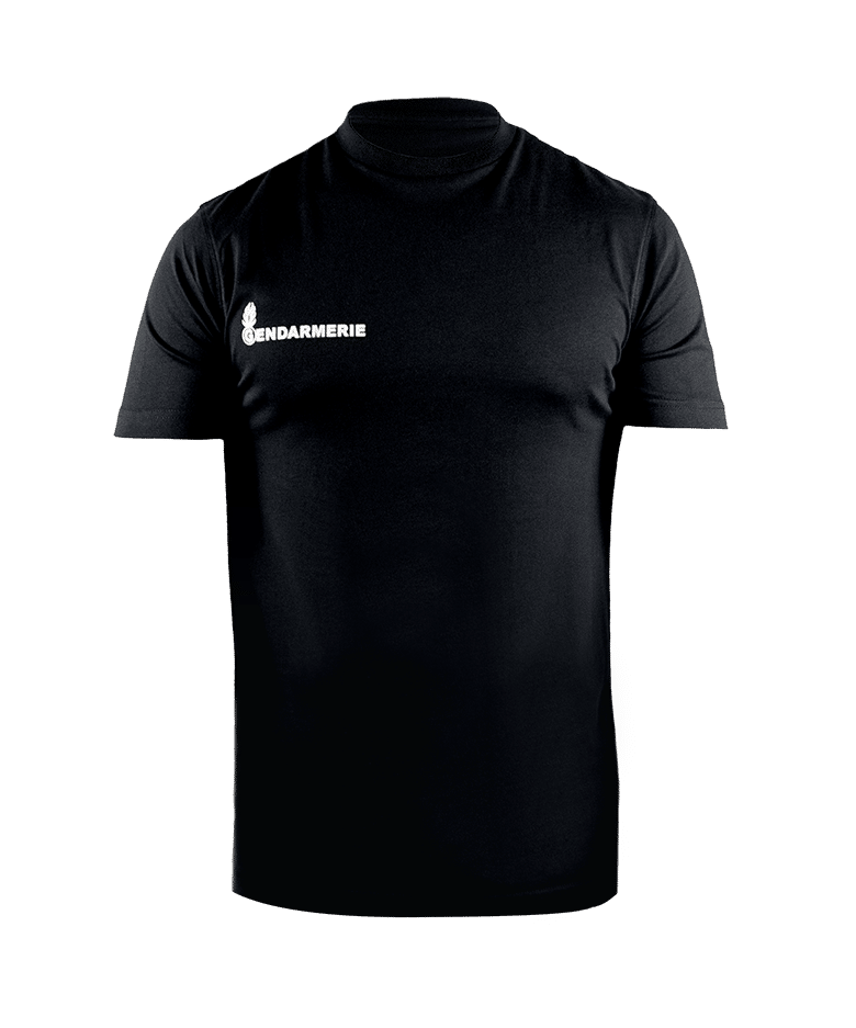 T-shirt Gendarmerie - Inscription blanche - 4XL