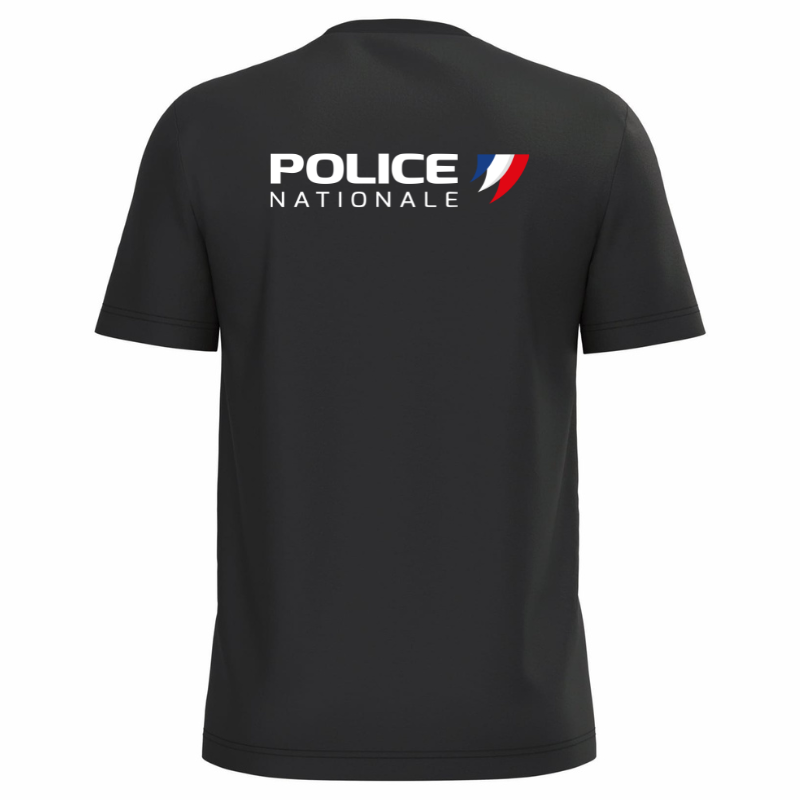 T-shirt à manche courte, 100% coton bio Police Nationale