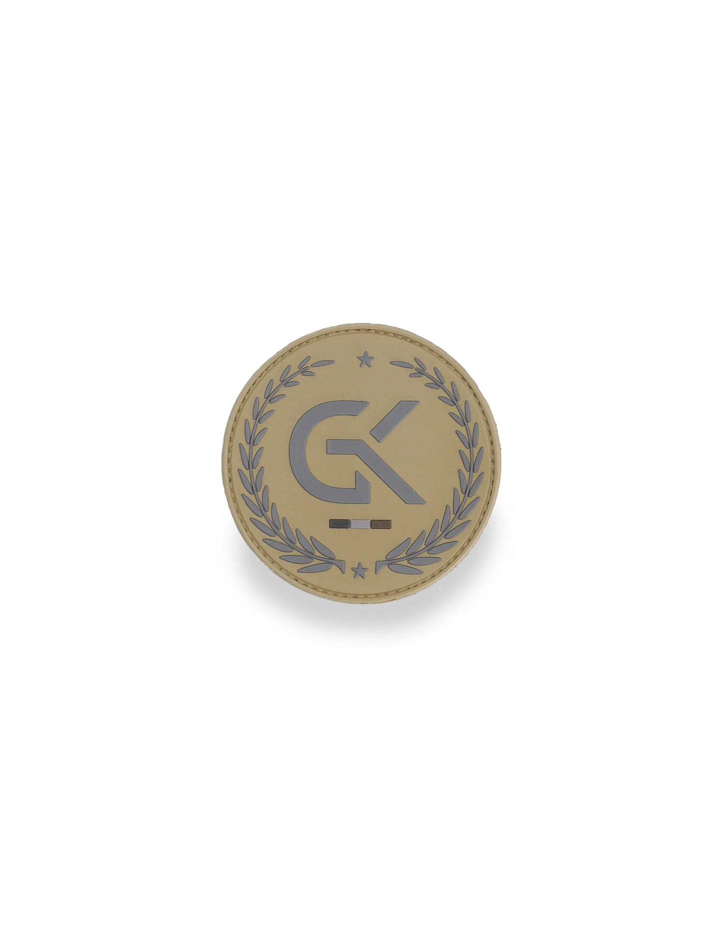 Écusson basse visibilité GK en gomme coyote GK