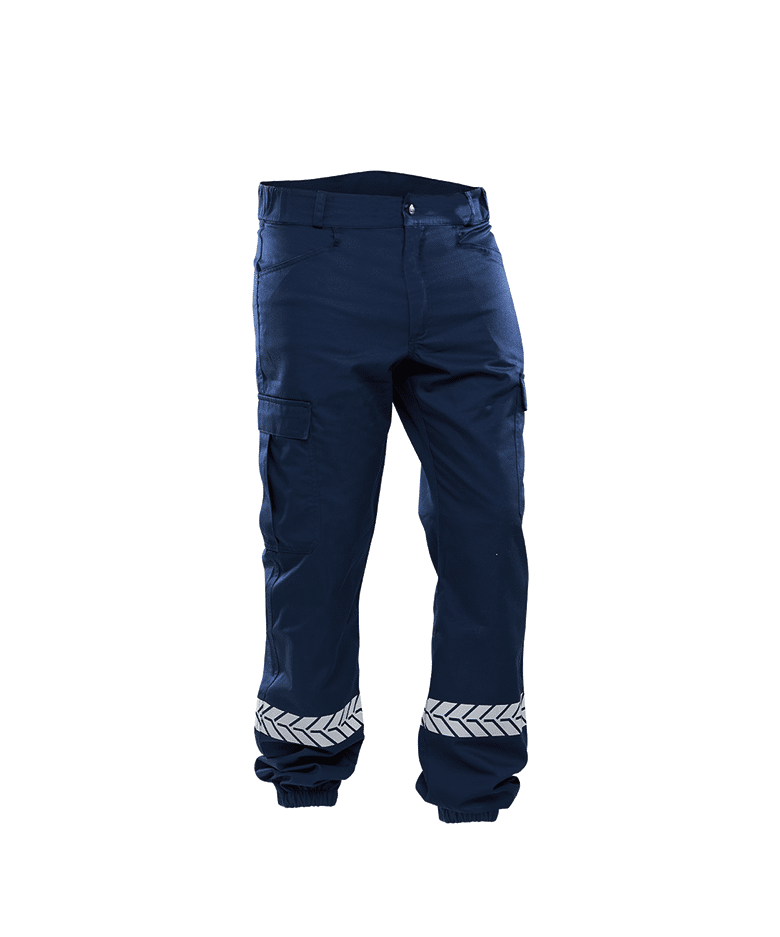Pantalon Sécurité Privée marine avec bandes HV - GK SAFETEK®️ - 34