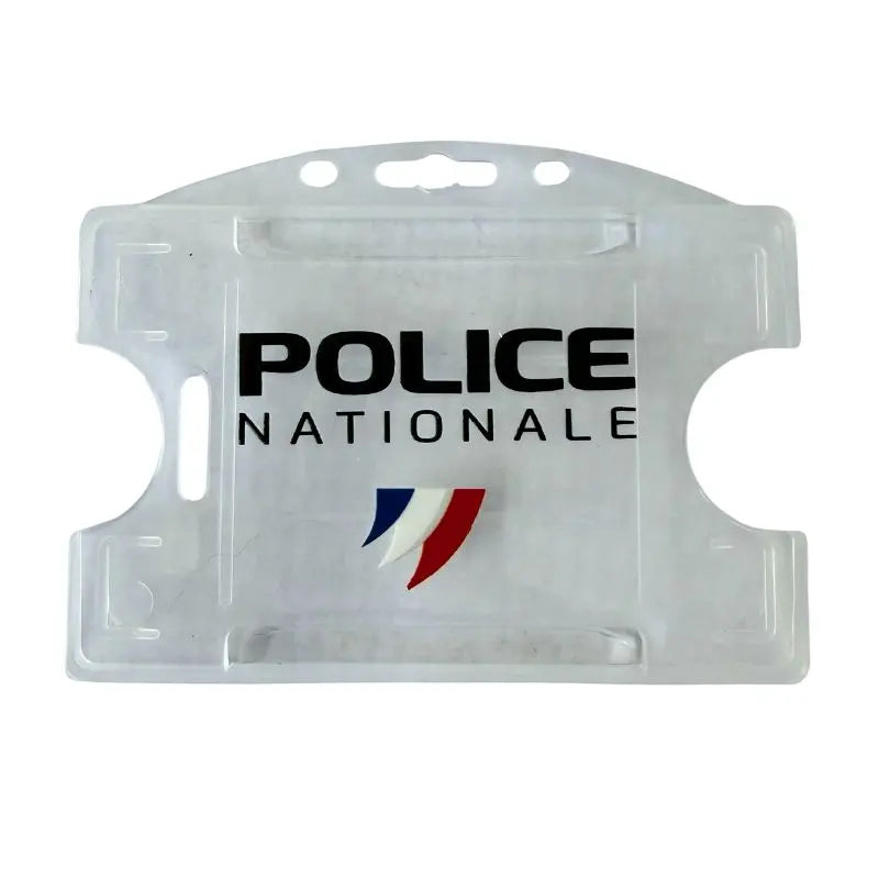 Tour de cou Police Nationale + enrouleur + porte-carte translucide Vetiforces