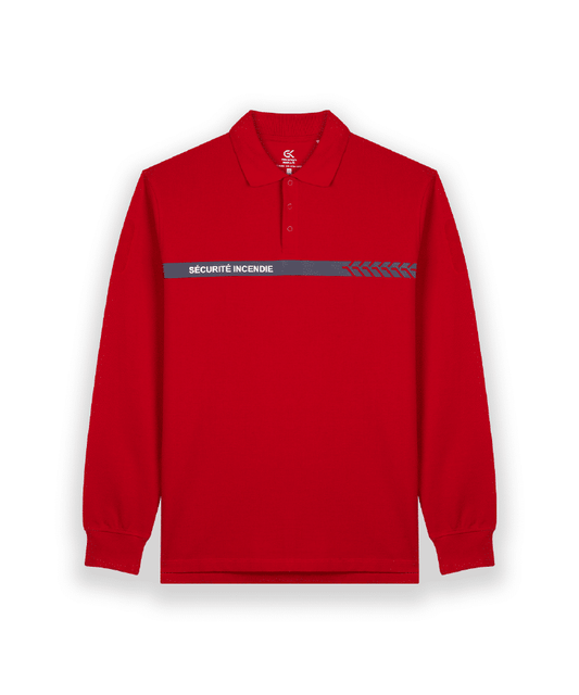 Polo Manches Longues Sécurité Incendie – GK SAFETEK® - XS
