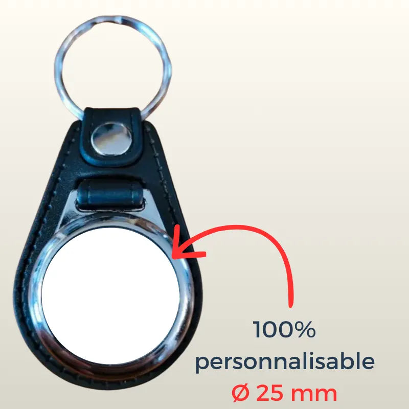Porte-clé personnalisé simili cuir – Accessoire forces de l’ordre Vetiforces