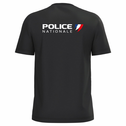 T-shirt à manche courte, 100% coton bio Police Nationale
