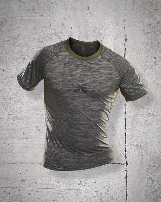 T-shirt de sport Stamina Kaki / Gris - S