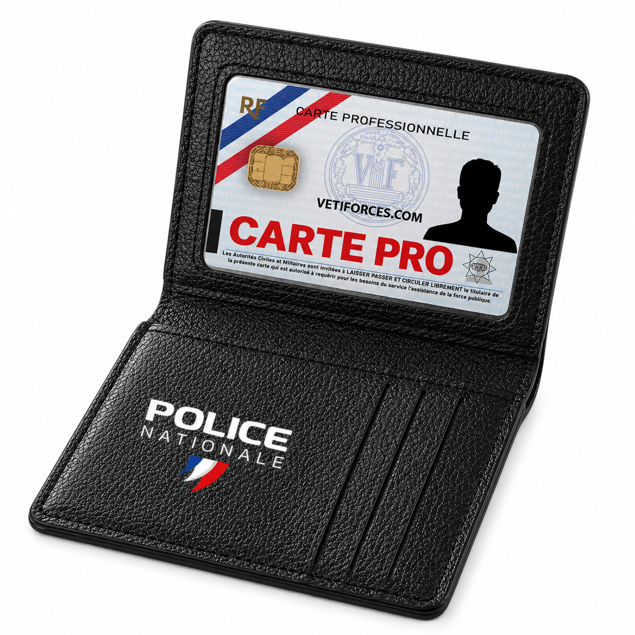 Porte Carte Police Nationale Simili-Cuir - Vetiforces